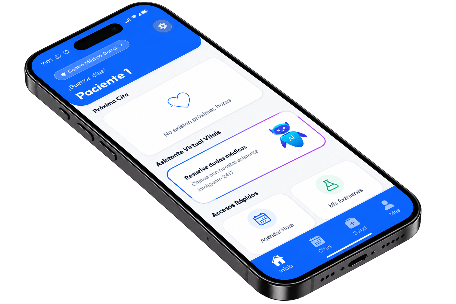 Vitals AI Med Mobile Mockup